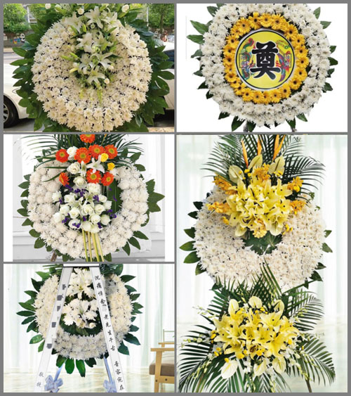 湖北随州市曾都区何店镇金花岭村花圈速递